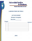 LABORATORIO DE FISICA LEY DE HOOKE