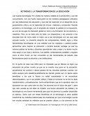 Actividad de la transformación de la educación