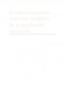 El enfrentamiento entre los caudillos de la revolución mexicana.