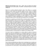 Reseña "Hacia una definición del estatuto epistemológico de la cultura política".