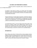 LOS NINIS: UNA PROBLEMÁTICA MUNDIAL