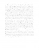 Referencia al medio ambiente, al ecosistema, a las interrelaciones entre organismos y ecosistemas