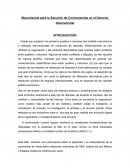 Mecanismos para la Solución de Controversias en el Derecho Internacional