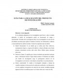 GUÍA PARA LA REALIZACIÓN DEL PROYECTO