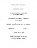 REPORTE DE LA OBRA “EL DIARIO DE ANA FRANK”