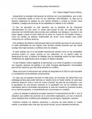 Comunidad internacional.