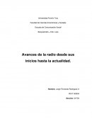 Avances de la radio desde sus inicios hasta la actualidad.