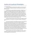 Análisis de la Pelicula Philadelphia.