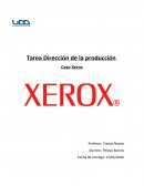 Tarea Dirección de la producción. Caso Xerox.