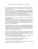 Manual del Derecho de las Obligaciones en el Código Civil