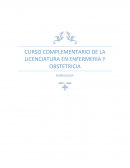 CURSO COMPLEMENTARIO DE LA LICENCIATURA EN ENFERMERIA Y OBSTETRICIA