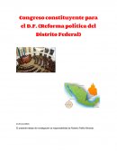 Congreso constituyente para la CDMX