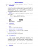 MEMORIA DESCRIPTIVA. SERVICIO DE MANTENIMIENTO DE LA COMISARIA PNP AYACUCHO - AYACUCHO