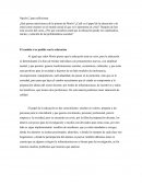 El cambio si es posible con la educación.