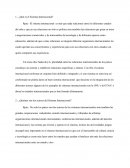 El sistema internacional.