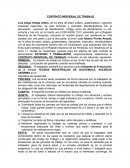 Ejemplo de Contrato individual de trabajo menores de edad.