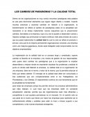 LOS CAMBIOS DE PARADIGMAS Y LA CALIDAD TOTAL