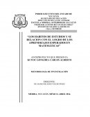 Los habitos de estudios y su relacion con el logro de los aprendizajes esperados en matemáticas