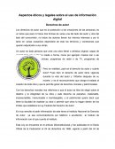 Los Aspectos éticos y legales sobre el uso de información digital