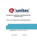 TEMA: ACTA DE SOLICITUD DE PERSONERIA JURIDICA.