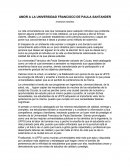 Amor a la universidad Francisco de Paula Santander