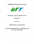 Investigación de metodologías y herramientas para la solución de problemas
