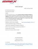 Ejemplo de Carta de Presentacion para racticas Profecionales.