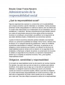 Administración de la responsabilidad social.