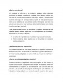 ¿Qué es un problema?