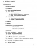 El desarrollo cognitivo.