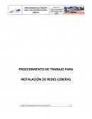 Instalación de redes loberas: