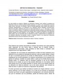 MÉTODO DE ORDENACIÓN – “RANKING”