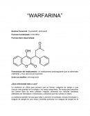 Formulacion del medicamento: Un medicamento anticoagulante que se administra oralmente, y muy rara vez por inyección