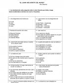 EVALUACIÓN DE LECTURA COMPLEMENTARIA “EL LUGAR MÁS BONITO DEL MUNDO”