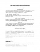 Las Normas e informacion financiera.