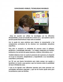 CAPACIDADES VISIBLES, TECNOLOGIAS INVISIBLES.. Página 1