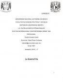 POLÍTICA INTERNACIONAL COMTEMPORÁNEA DESDE 1945.