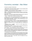 Economia y sociedad – Max Weber Conceptos sociológicos fundamentales