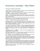 Economia y sociedad – Max Weber Conceptos sociológicos fundamentales