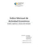 Macroeconomia. IMACEC Y SUS INICIOS