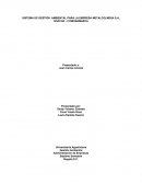 SISTEMA DE GESTIÓN AMBIENTAL PARA LA EMPRESA METALCOLMESA S.A