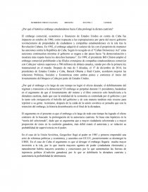 ¿Por qué el histórico embargo estadunidense hacia Cuba prolongó la dictara castrista?. Página 1