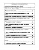 CUESTIONARIO DE TECNICAS DE ESTUDIO.