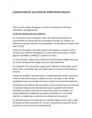 CLASIFICACION DE LOS ACTOS COMPETENCIA DESLEAL.