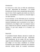 COLOMBIANOS DEPORTADOS EN VENEZUELA