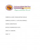 MATERIA: DETERMINACION DE COSTO