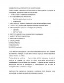 Elementos de proyecto de investigación