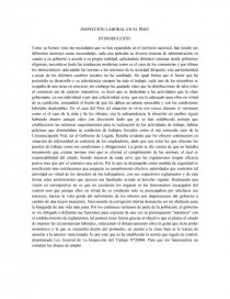 INSPECCIÓN LABORAL EN EL PERÚ. Página 1