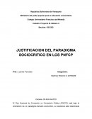 JUSTIFICACION DEL PARADIGMA SOCIOCRITICO EN LOS PNFCP