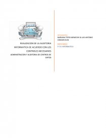 ADMINISTRACION Y AUDITORIA DE CENTROS DE DATOS. Página 1